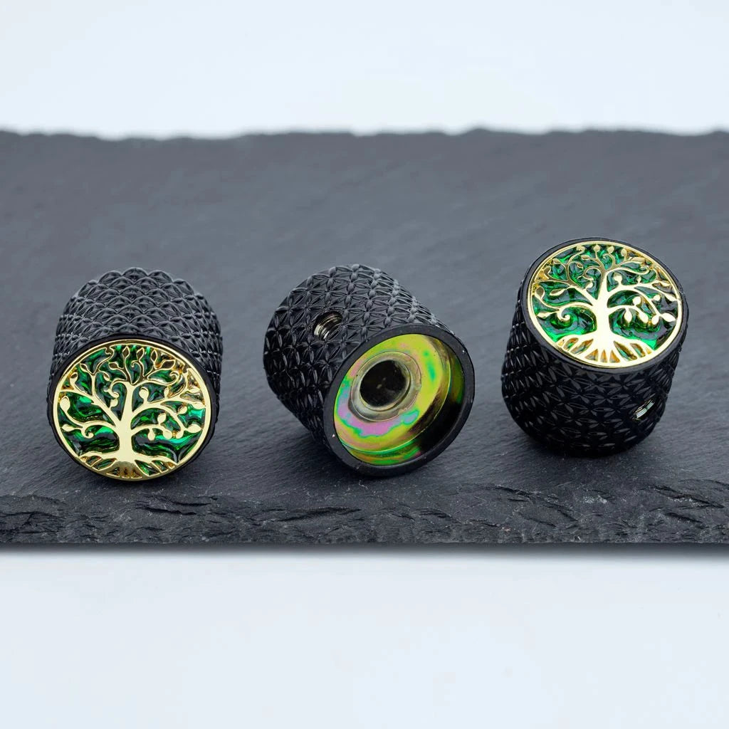 1 PCS GUYKER Surface Large Tree Of Life Potentiometer Knob Inner Diameter 6MM For Guitar Bass