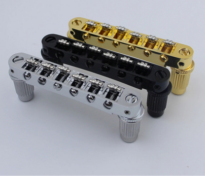 Big River Hardware Premium Tune-O-Matic Bridge Roller Saddles for Enhanced Guitar Tuning Stability and Professional Musician Performance Options