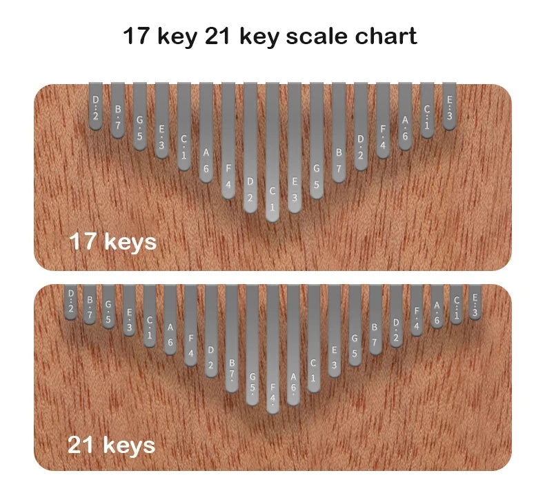 Kalimba 21 Key Solid Wood Instrument