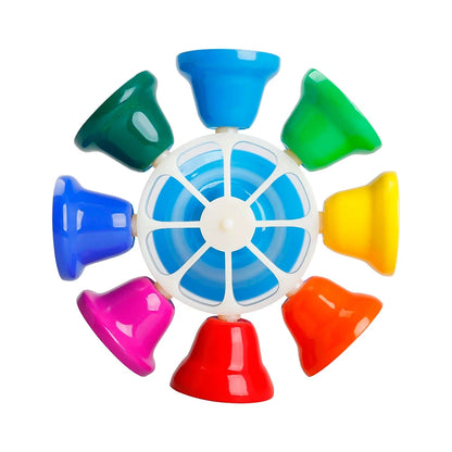 Colorful Eight Note Hand Bell instrument Set for Kids