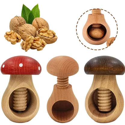 Wooden Nutcracker Mushroom