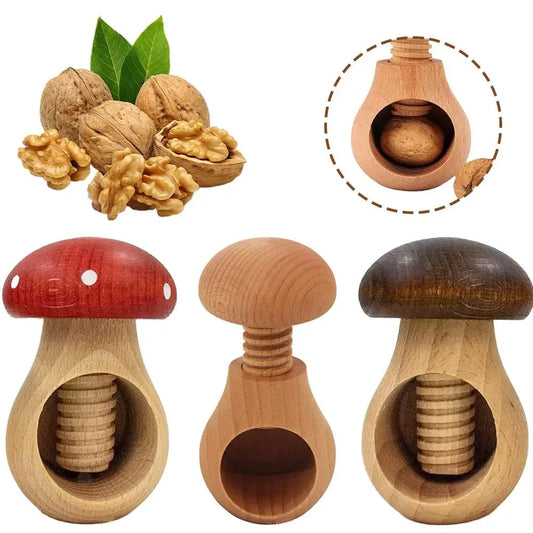 Wooden Nutcracker Mushroom