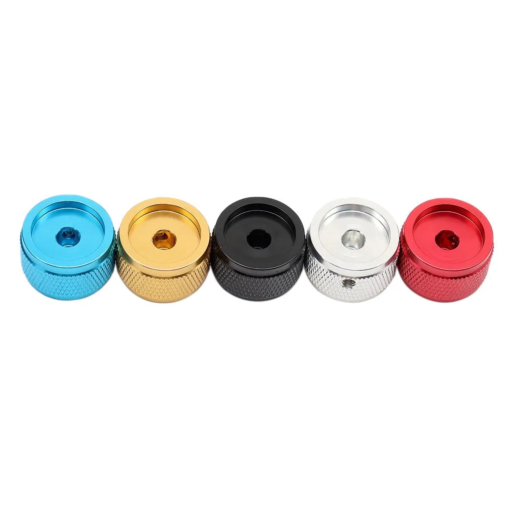 1pc/2pc Aluminium Guitar Metal Knobs 1/4" Metal Pot Knobs with Indicator and Set Screw for Guitar/Bass/Audio Equipments