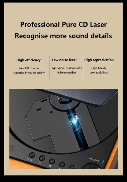 Big River Hardware High-Fidelity Portable CD Player with Lossless Audio