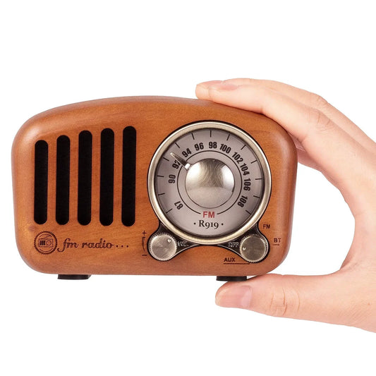 Big River Hardware Vintage Bluetooth Radio - Portable Retro Design