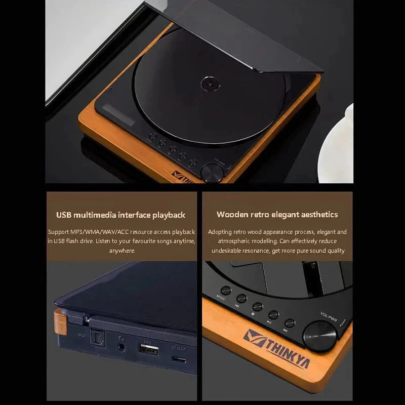 Big River Hardware High-Fidelity Portable CD Player with Lossless Audio
