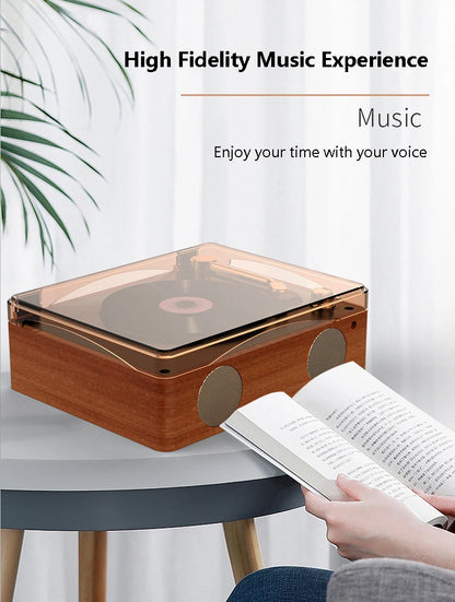 Big River Hardware Vintage CD Player with Record Player Design