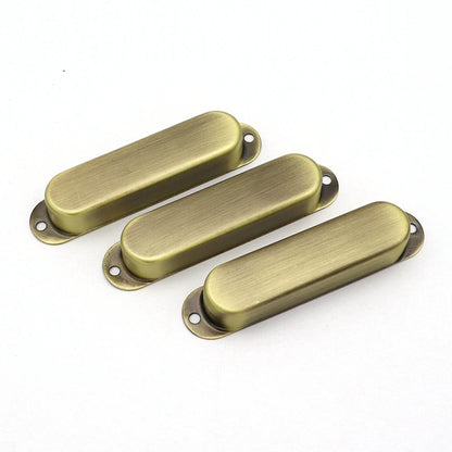 Big River Hardware Single Coil Pickup Covers: Premium Metal for Noise Reduction, Stylish Colors in Black, Silver, Gold, Bronze, Red Copper for Guitar Enthusiasts