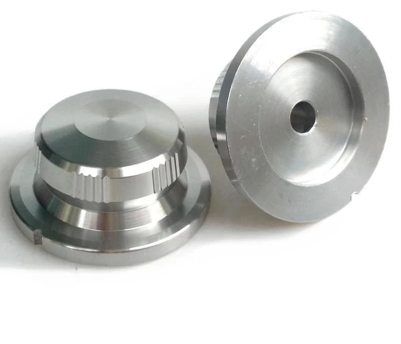 Big River Hardware Solid Aluminum Alloy 40x18mm Lattice Knob for HiFi Amplifier Volume Control