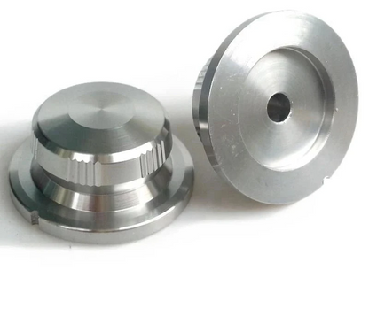 Big River Hardware Solid Aluminum Alloy 40x18mm Lattice Knob for HiFi Amplifier Volume Control