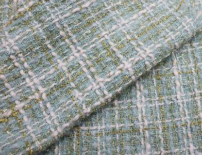 Tweed Speaker Grill Cloth Cream Gold