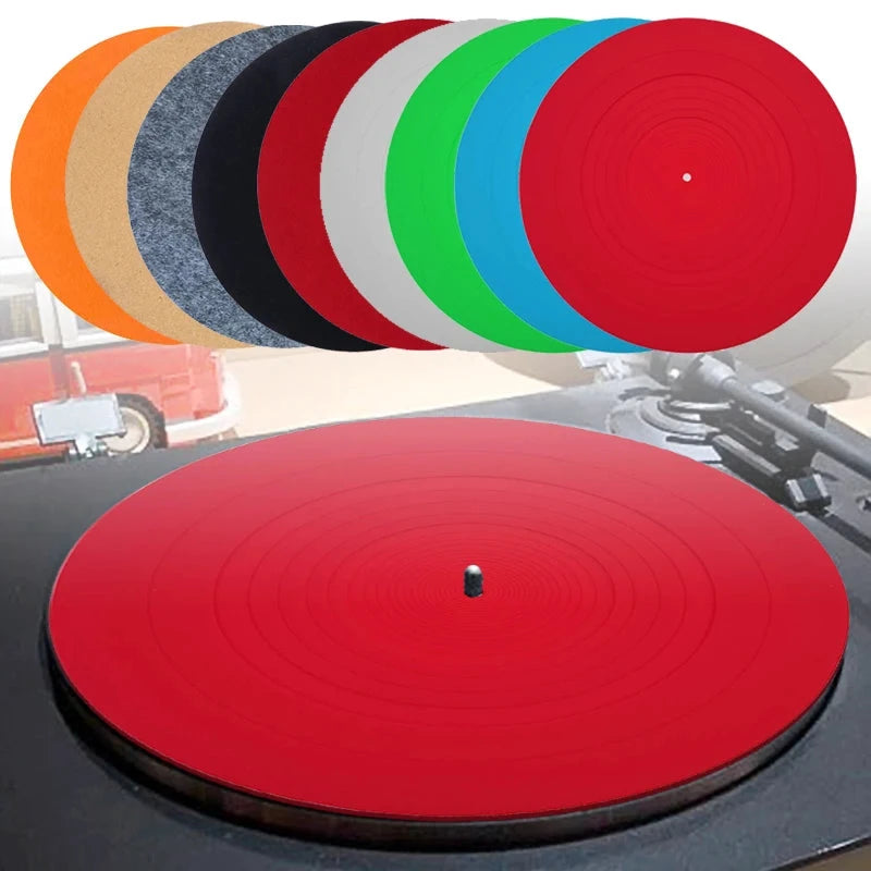 Anti-Vibration Slipmat Turntable Mat Audiophile for LP Vinyl Record Player Anti-Static Turntable Mat Platter Mat Record Mat
