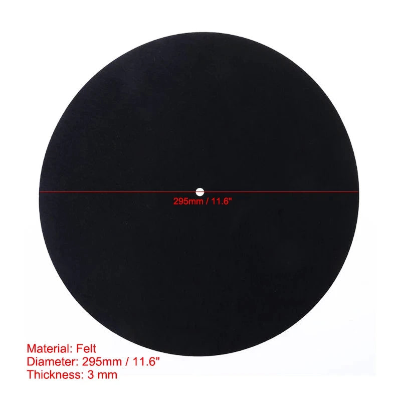 Anti-Vibration Slipmat Turntable Mat Audiophile for LP Vinyl Record Player Anti-Static Turntable Mat Platter Mat Record Mat