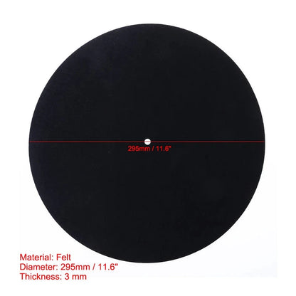 Anti-Vibration Slipmat Turntable Mat Audiophile for LP Vinyl Record Player Anti-Static Turntable Mat Platter Mat Record Mat
