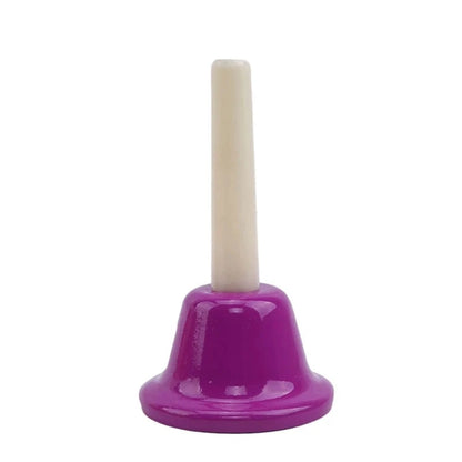 Hand Bells instrument 8Tone Colorful Set for Kids