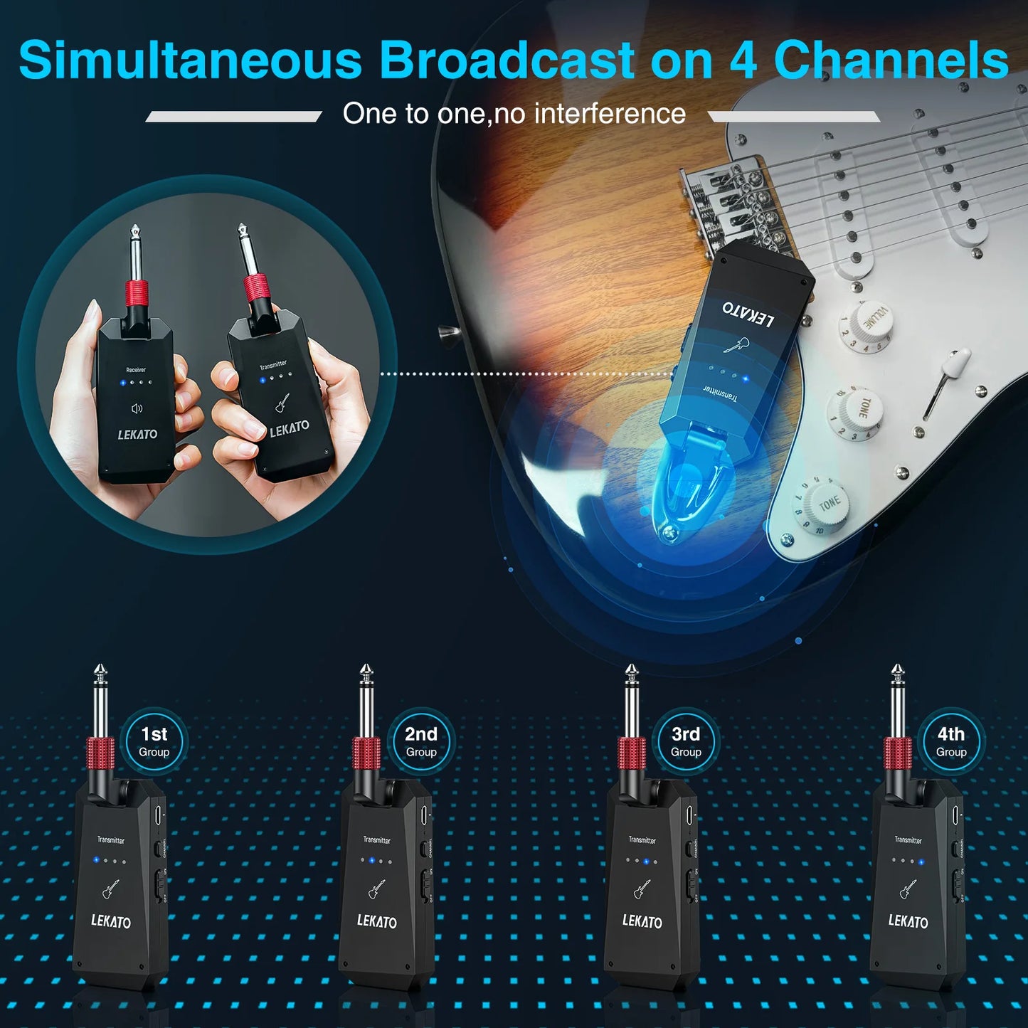 Wireless Guitar System Low Latency