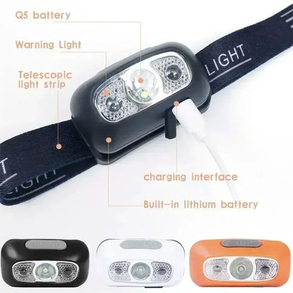 Big River Hardware Rechargeable LED Headlamp with Sensor