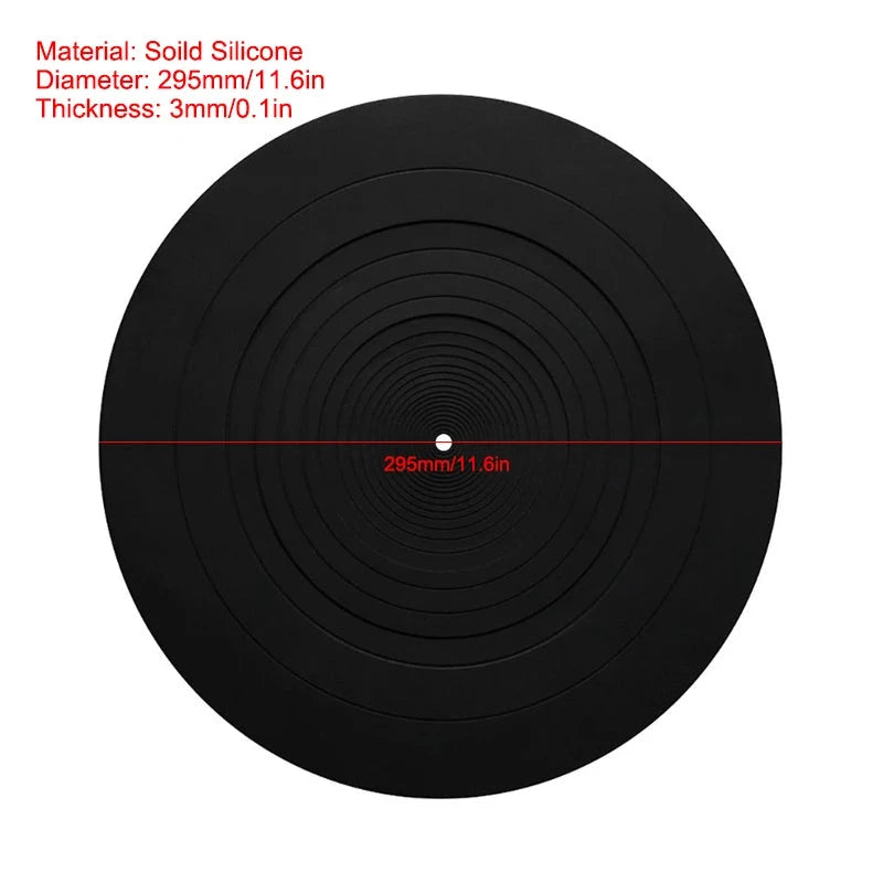 Anti-Vibration Slipmat Turntable Mat Audiophile for LP Vinyl Record Player Anti-Static Turntable Mat Platter Mat Record Mat