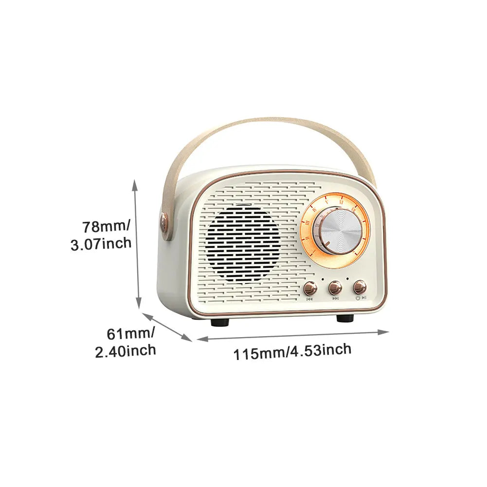 Retro Bluetooth Speaker  With FM Radio