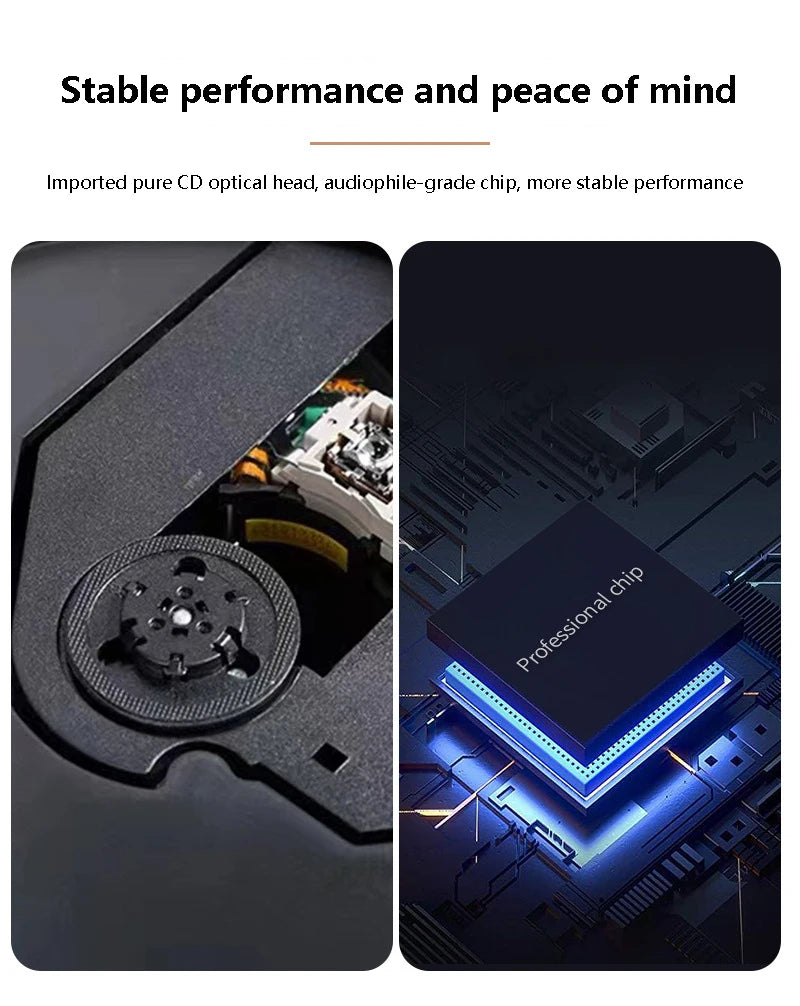 Big River Hardware Vintage CD Player with Record Player Design