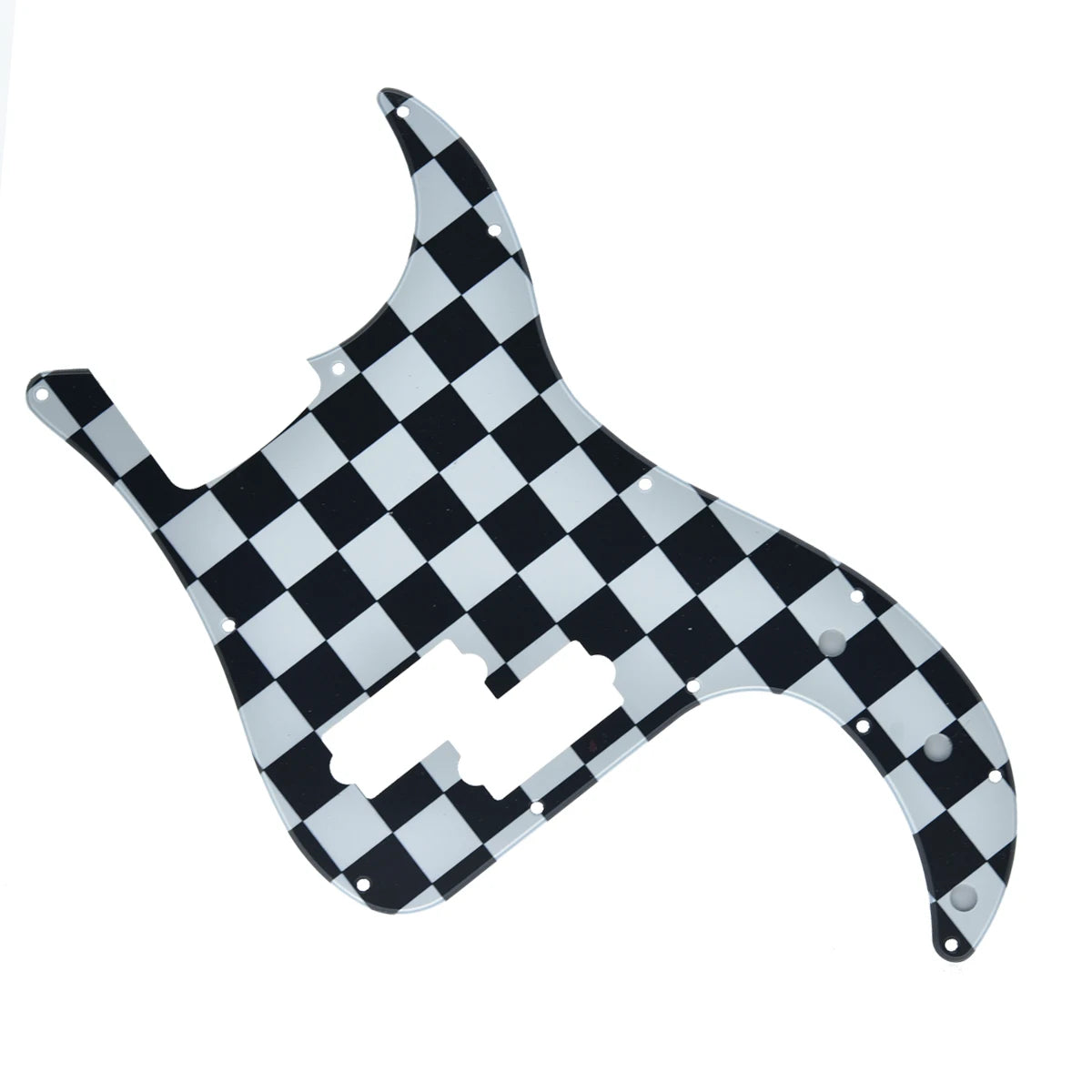 Checkerboard Pickguard for 13-Hole Fender P Bass USA/Mexican