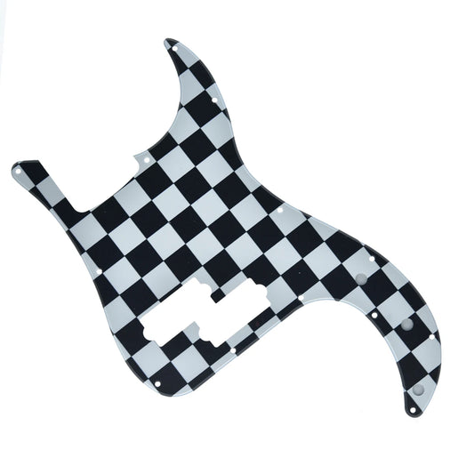 Checkerboard Pickguard for 13-Hole Fender P Bass USA/Mexican