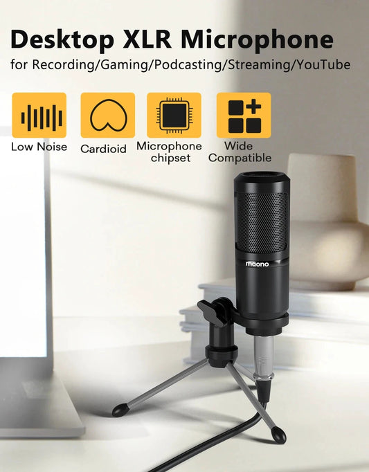 Big River Hardware Maono PM360TR Condenser Microphone for Podcast and YouTube
