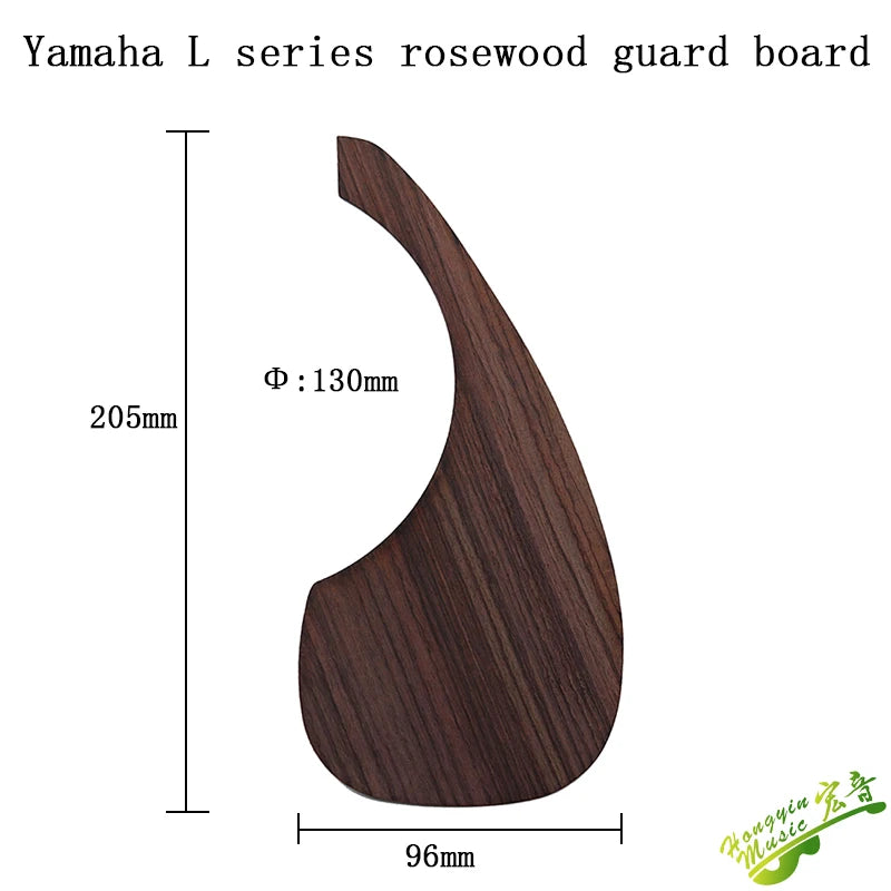 Big River Hardware Left Handed Acoustic Guitar Pickguard - Rose Wood Protection, Scratch-Resistant, Easy Installation for Musicians