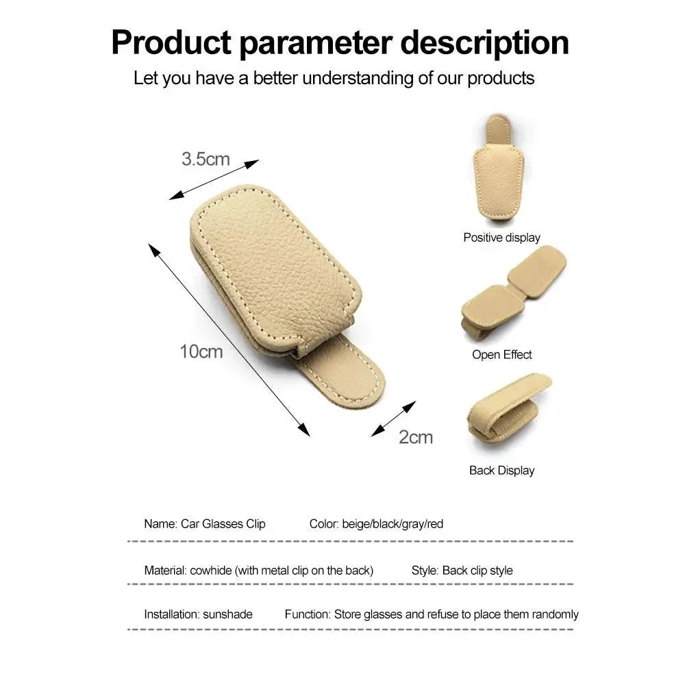 Big River Hardware Durable Sunglasses Holder for car with Easy Install