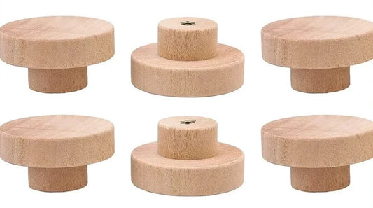 Big River Hardware Premium Unfinished Wood Drawer Pulls for Custom Cabinet and Drawer Renovations in Various Sizes