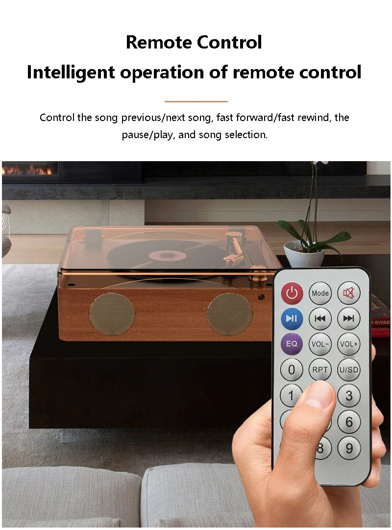 Big River Hardware Vintage CD Player with Record Player Design