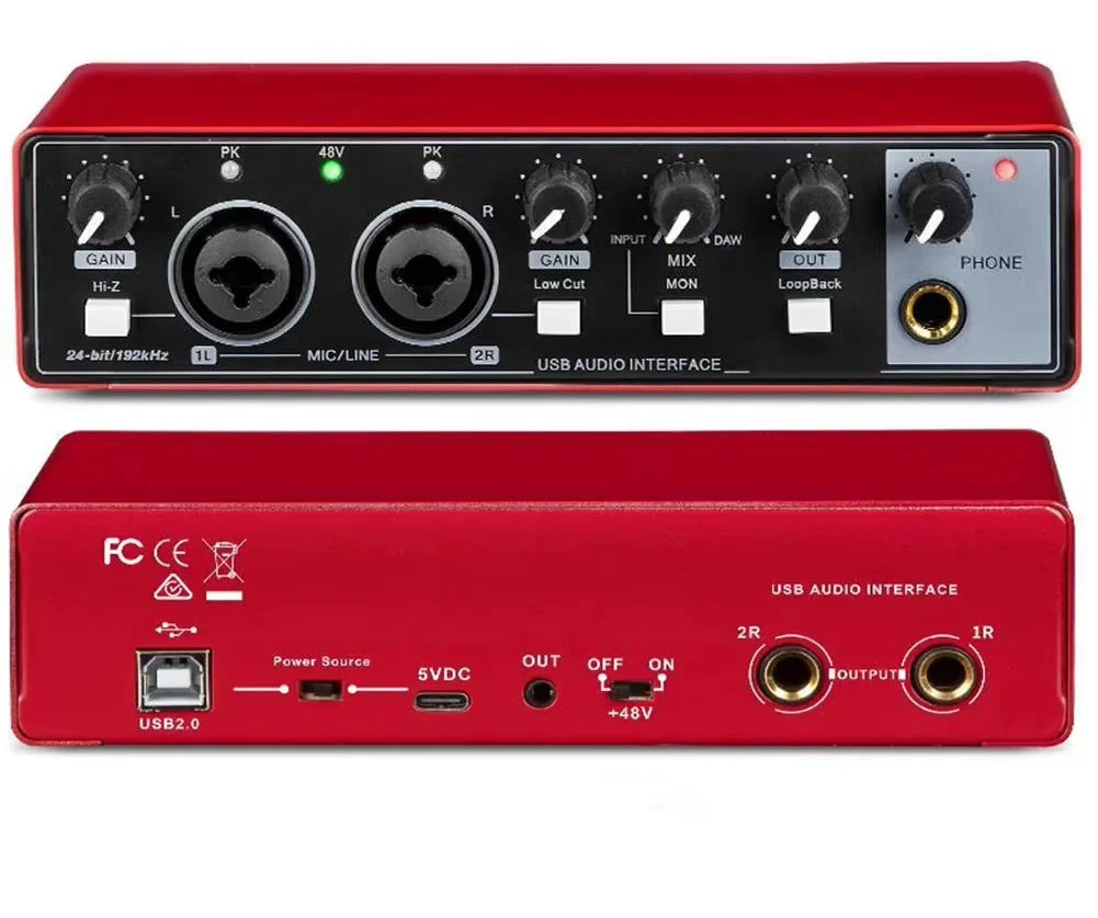 Big River Hardware MD22 USB Audio Interface for Guitar