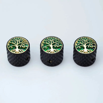 1 PCS GUYKER Surface Large Tree Of Life Potentiometer Knob Inner Diameter 6MM For Guitar Bass