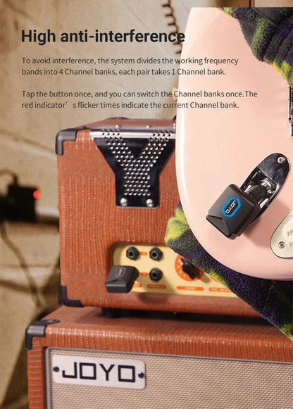 Best Wireless Guitar Transmitter with Charging Case