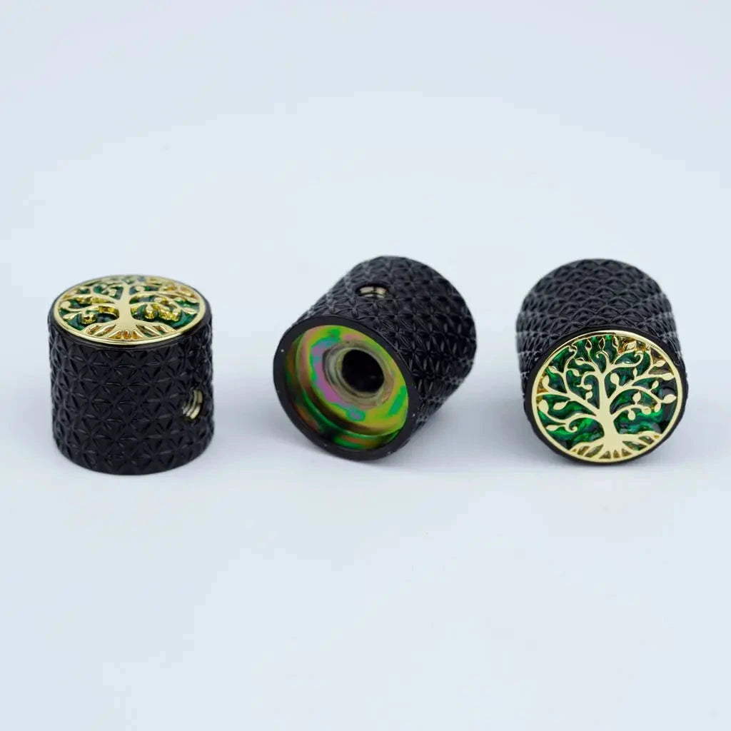1 PCS GUYKER Surface Large Tree Of Life Potentiometer Knob Inner Diameter 6MM For Guitar Bass