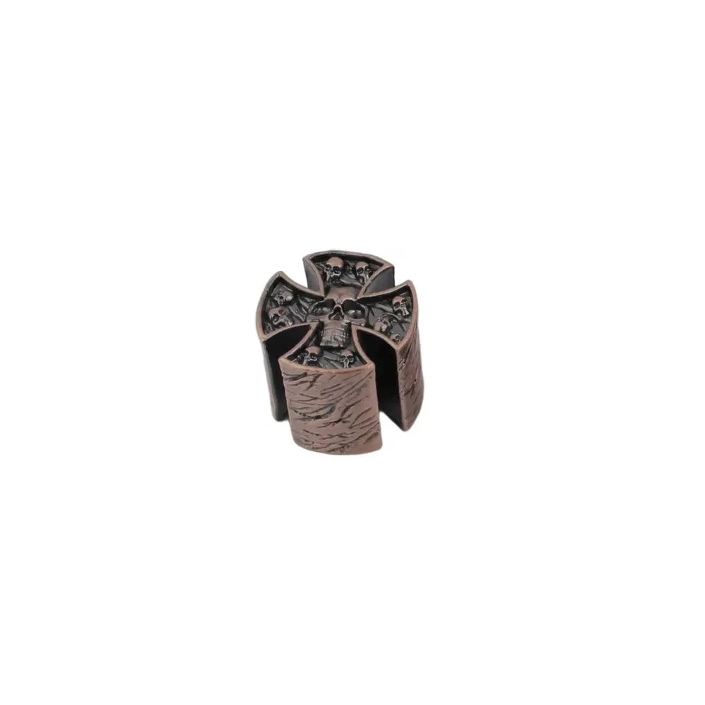 High Grade Copper GUYKER Electric Guitar Bass  Knobs Cross Skeleton Style Dual Color Option