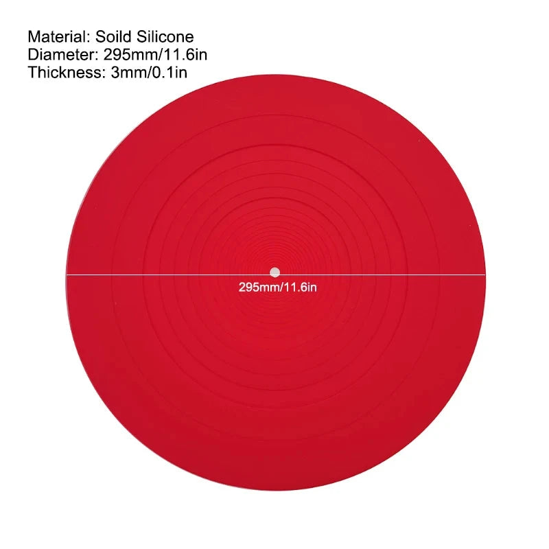 Anti-Vibration Slipmat Turntable Mat Audiophile for LP Vinyl Record Player Anti-Static Turntable Mat Platter Mat Record Mat