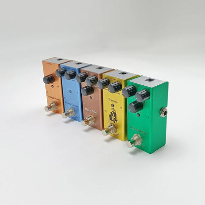 Big River Hardware Vintage Tube Screamer Overdrive Pedal with True Bypass