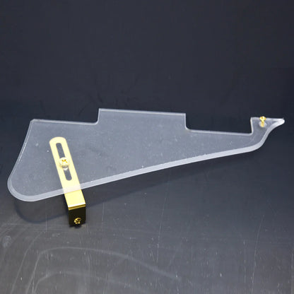 Premium Clear Guitar Pickguard for Gibson Les Paul Guitars with Stainless Steel Bracket and Hardware Accessories
