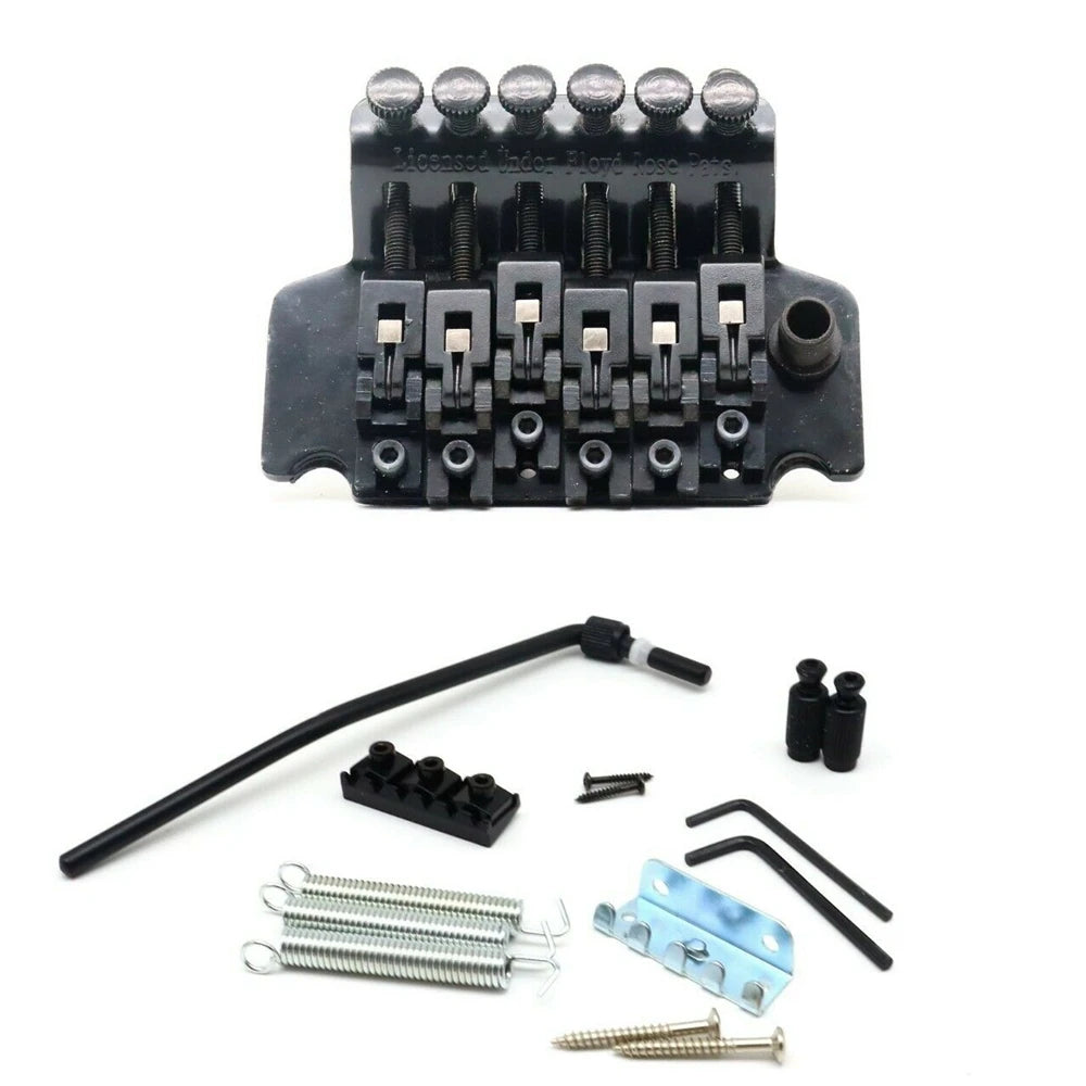 Big River Hardware Double Locking Tremolo Bridge - Black/Silver