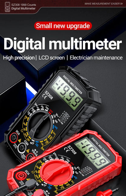Big River Hardware Handheld Digital Multimeter LCD Backlight