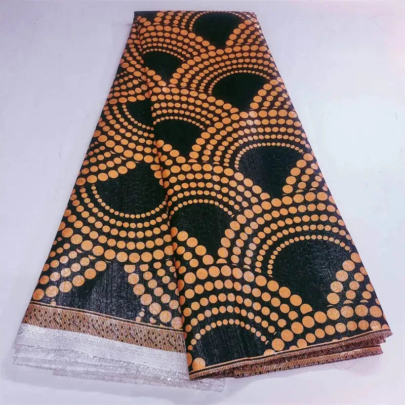 Big River Hardware African Style Gold Jacquard Speaker Cloth