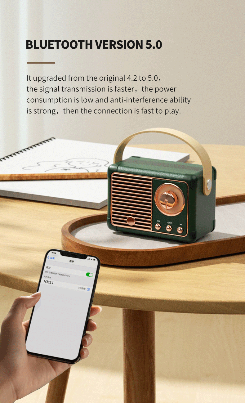 retro bluetooth speaker radio
