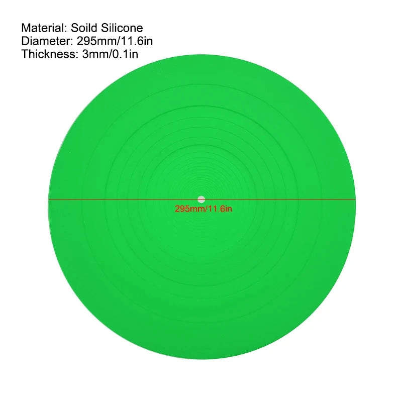 Anti-Vibration Slipmat Turntable Mat Audiophile for LP Vinyl Record Player Anti-Static Turntable Mat Platter Mat Record Mat