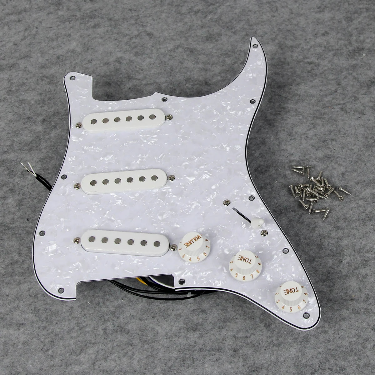 Big River Hardware Alnico 5 SSS Loaded Pickguard for ST Guitars