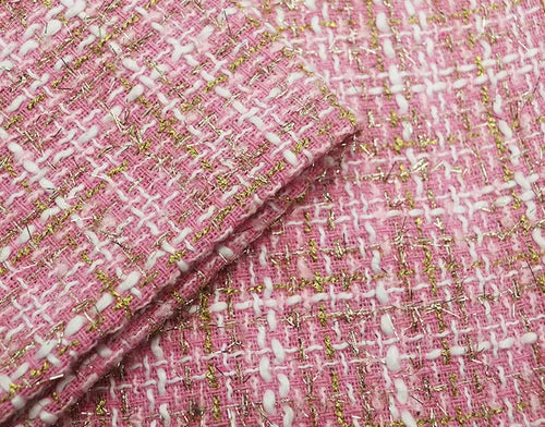 Tweed Speaker Grill Cloth Cream Gold