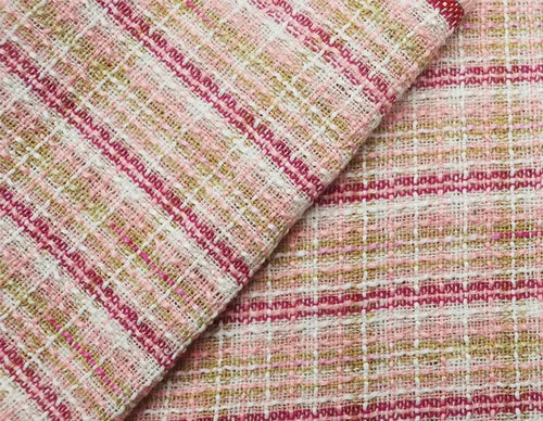 Tweed Speaker Grill Cloth Cream Gold