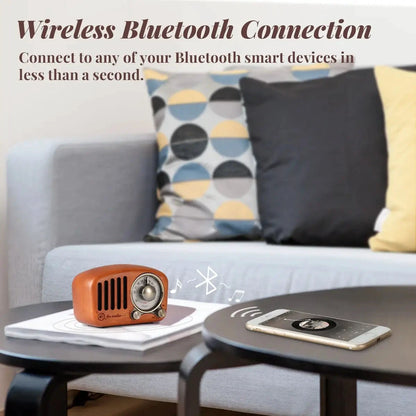 Big River Hardware Vintage Bluetooth Radio - Portable Retro Design