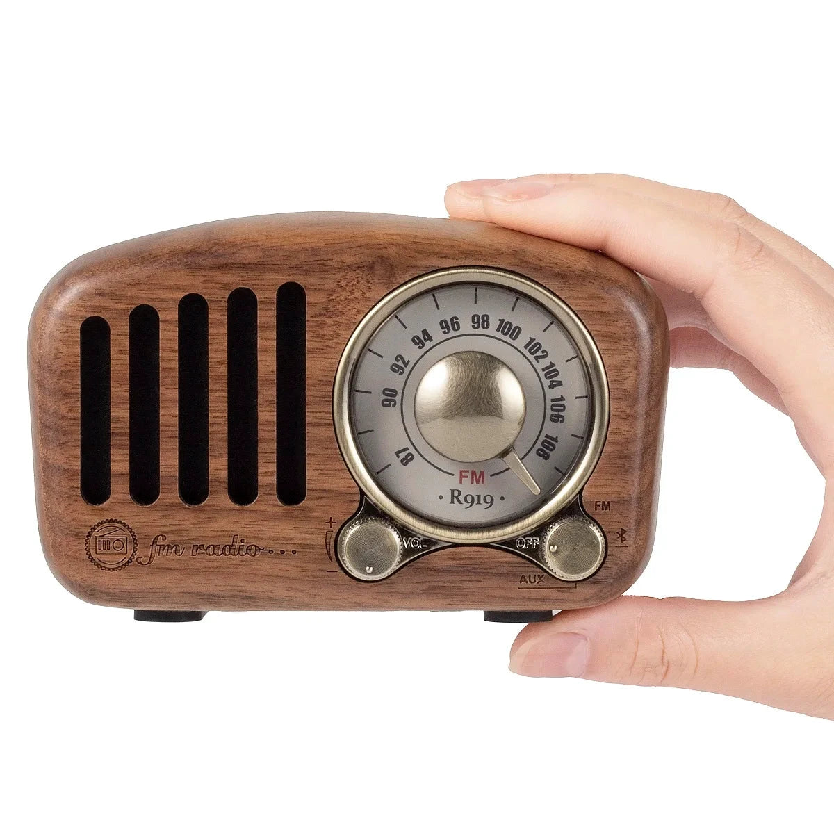 Big River Hardware Vintage Bluetooth Radio - Portable Retro Design