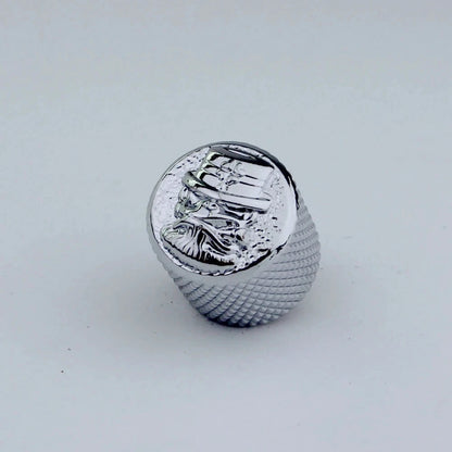 Big River Hardware Premium Zinc Alloy Skull Potentiometer Knobs for Electric Guitars with 6mm Inner Diameter